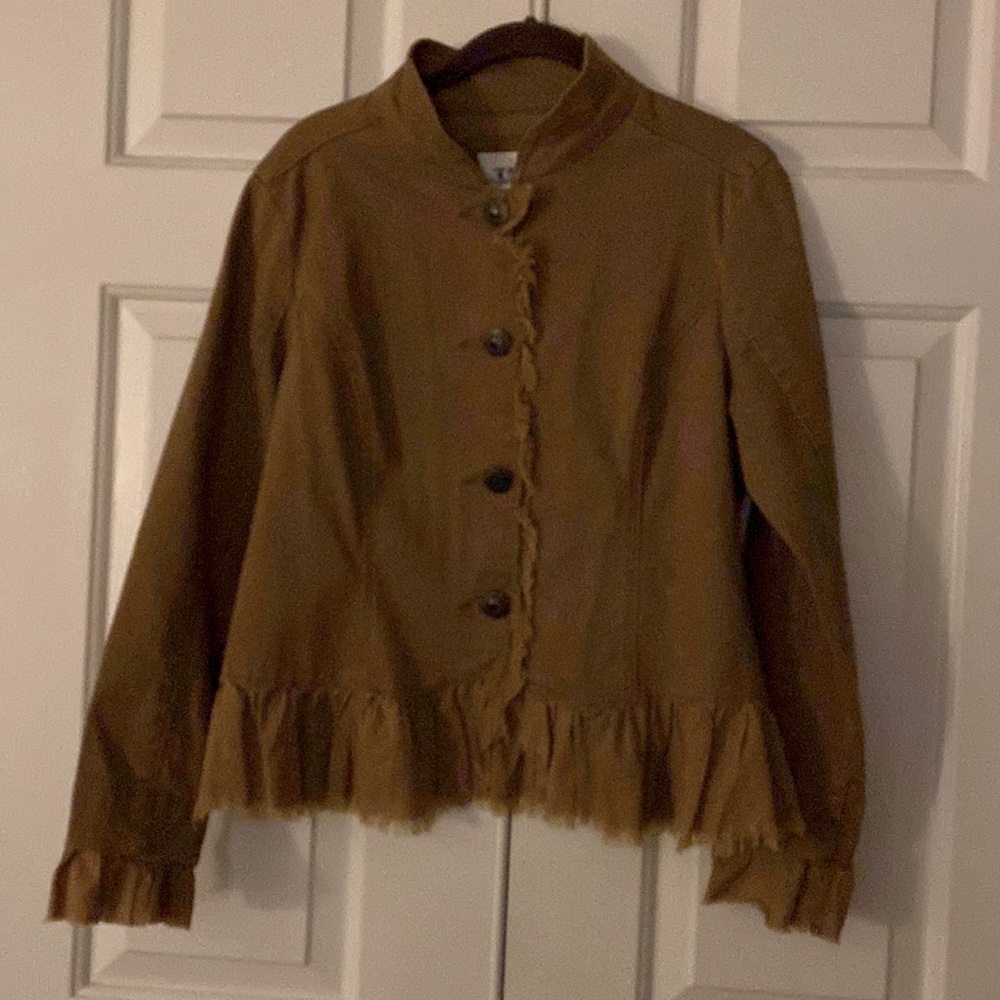 LAL Jacket with peplum and ruffle trim